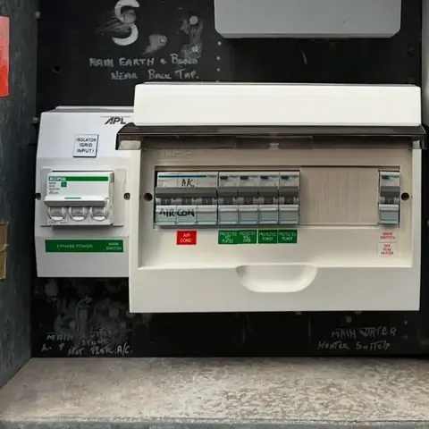 The same switchboard after a Loony Leads upgrade