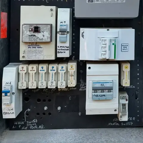 A switchboard before the upgrade